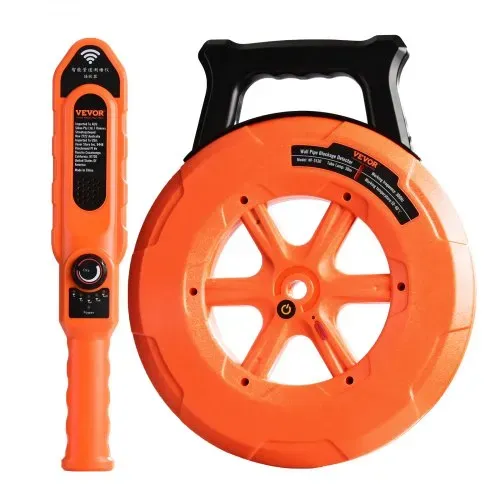 VEVOR Leitungsverstopfungsdetektor Rohrverstopfungsdetektor Rohrreinigunger ABS Gehäuse Rohrinspektion Ordungsgerät 30m Kabel Erkennungsentfernung für Nichtmetallische Rohre 0–40cm Metallrohre 0–15cm – Bild 9