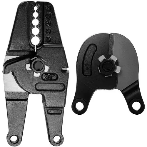 VEVOR 24-Zoll-Tisch-Stauchwerkzeug, Drahtcrimpzange mit Kabelgreifer Crimpkopf Tischcrimpzange 1/16-3/16 Zoll aus legiertem Stahl für 1/2 Zoll Drahtseile – Bild 8