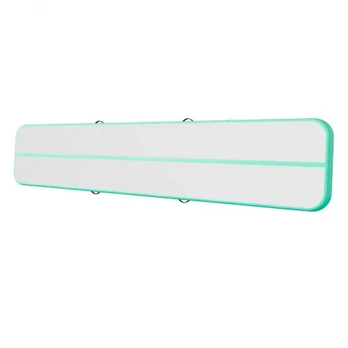 VEVOR Aufblasbare Gymnastikmatte 500x100x20 cm Airtrack-Turnmatte für Training, Wettkampfsport & Yoga, mit Rutschfester Oberfläche, 600-W-Elektroluftpumpe, Reparaturflicken, Düsen & Tasche, Mintgrün – Bild 10