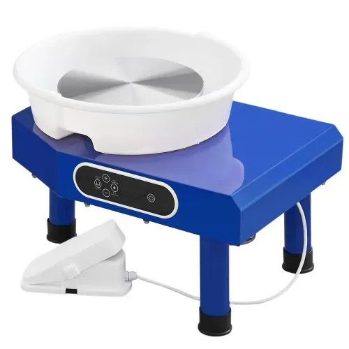 VEVOR Töpferscheibe Keramik Rad Maschine 350 W, Elektrische Töpferscheibe Maschine 25 cm 300 U/min Töpferscheibenmaschine, mit Pedal & Schürze Formmaschine, Geeignet für Anfänger, Enthusiasten – Bild 10