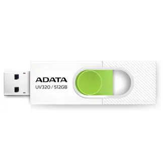 ADATA UV320 USB-Stick 512 GB USB Typ-A 3.2 Gen 1 (3.1 Gen 1) Grün, Weiß ADATA UV320 USB-Stick 512 GB USB Typ-A 3.2 Gen 1 (3.1 Gen 1) Grün, Weiß