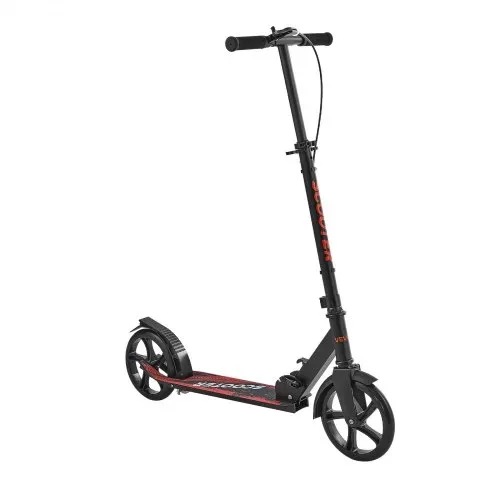 VEVOR Scooter (2 Räder) für Kinder ab 8 Jahren, Cityroller Kinderroller Straßenroller mit höhenverstellbarem Lenker & rutschfestem Deck & Handbremse, faltbarer Tretroller bis zu 100 kg, Schwarz – Bild 10