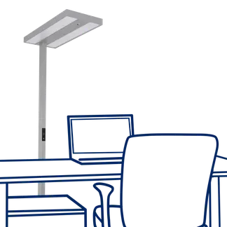 LED-Schreibtisch-Stehleuchte ROLF KERN Smart-Pro mit Touch Display, PIR & Tageslicht-Sensor LED-Schreibtisch-Stehleuchte ROLF KERN Smart-Pro mit Touch Display, PIR & Tageslicht-Sensor