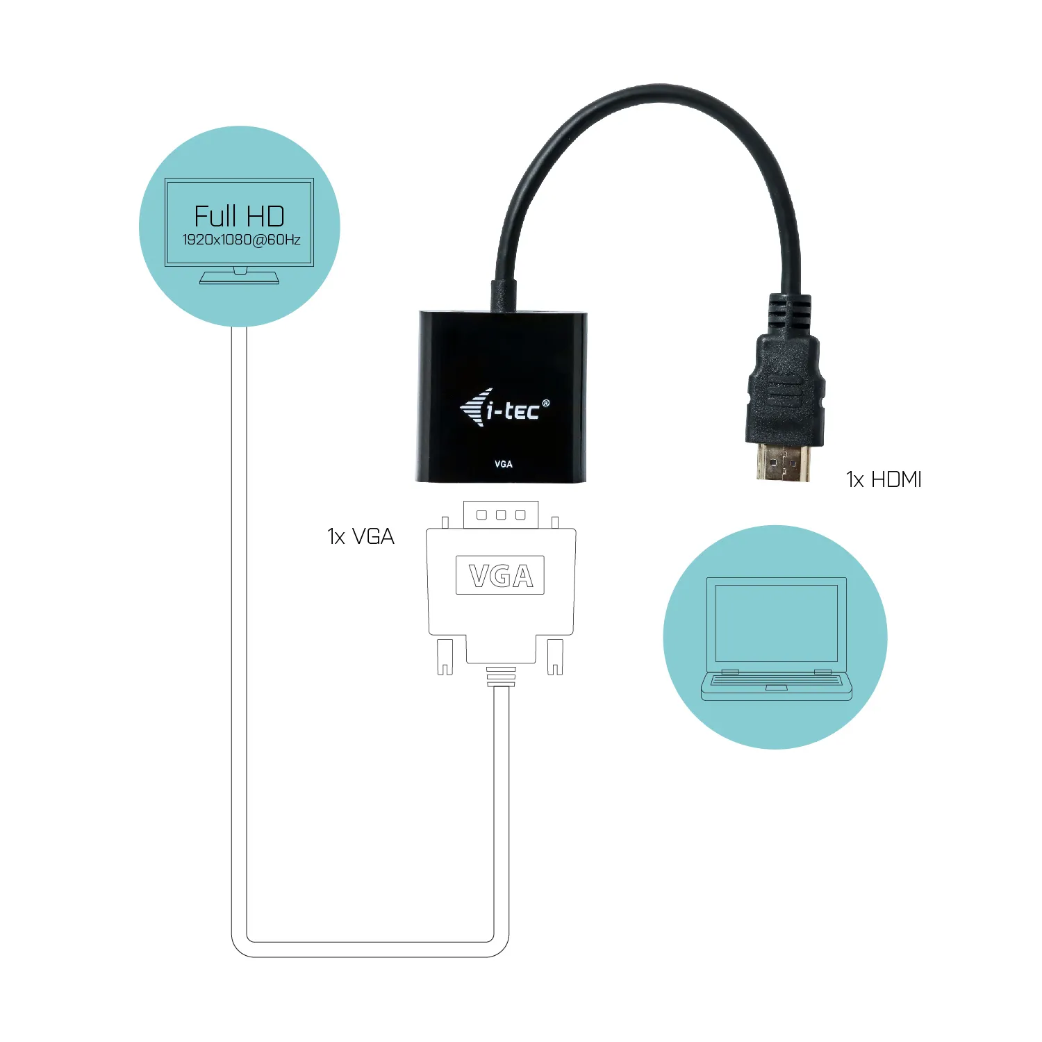 i-tec Adapter HDMI zu VGA – Bild 3