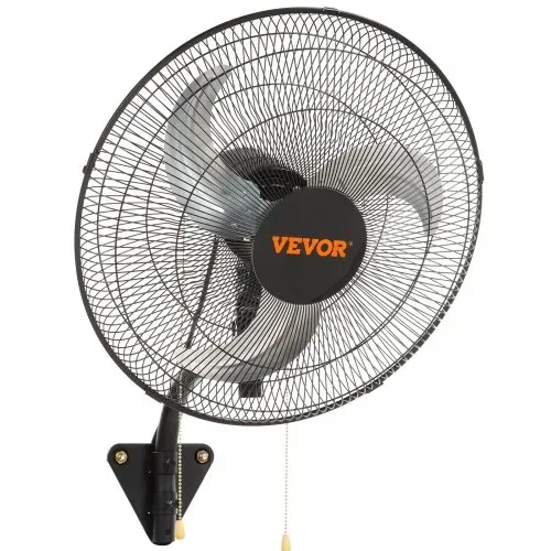 VEVOR Wandventilator, 44,45 cm Wandventilator 4000 CFM, 3 Geschwindigkeiten, Wohn- und Gewerbeventilator zur Kühlung von Lagerhäusern, Gewächshäusern, Werkstätten, Terrassen und Kellern, Schwarz – Bild 8