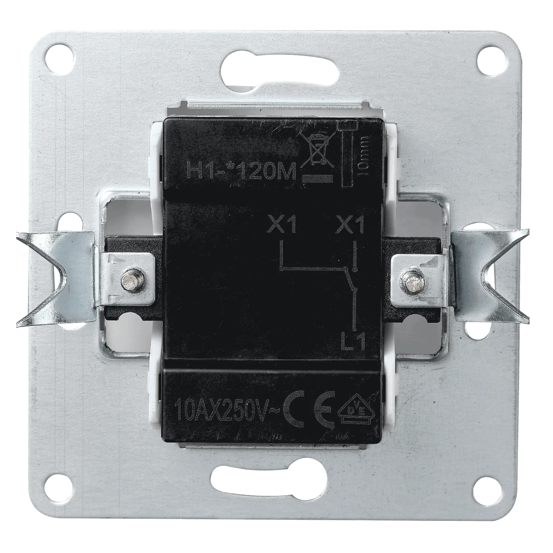 Wechselschalter McPower ''Shallow'' 250V~/10A, UP, Steckanschluss, weiß – Bild 3