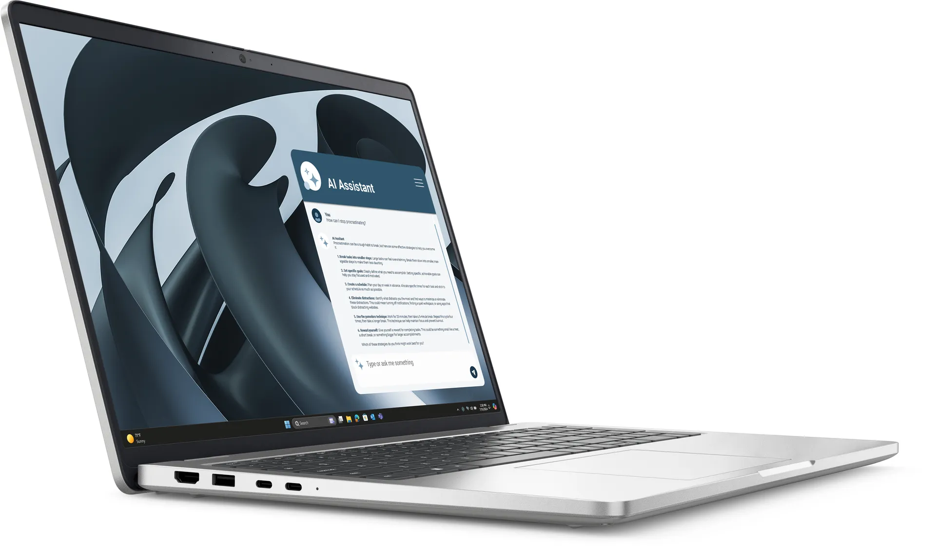 DELL Pro 16 Plus PB16255 Copilot+ PC AMD Ryzen™ 5 PRO 230 Laptop 40,6 cm (16") Full HD+ 32 GB LPDDR5x-SDRAM 1 TB SSD Wi-Fi 7 (802.11be) Windows 11 Pro Deutsch Aluminium – Bild 2