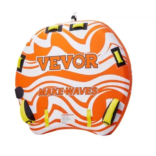 VEVOR Fun Tube Set zum Bootfahren, Aufblasbare Schleppboote für 1–2 Personen, 154 kg Wassersport-Schleppschlauch zum Ziehen von Booten – mit Flossen, doppelt genähter Nylonhülle & gepolsterten Griffen – Bild 10