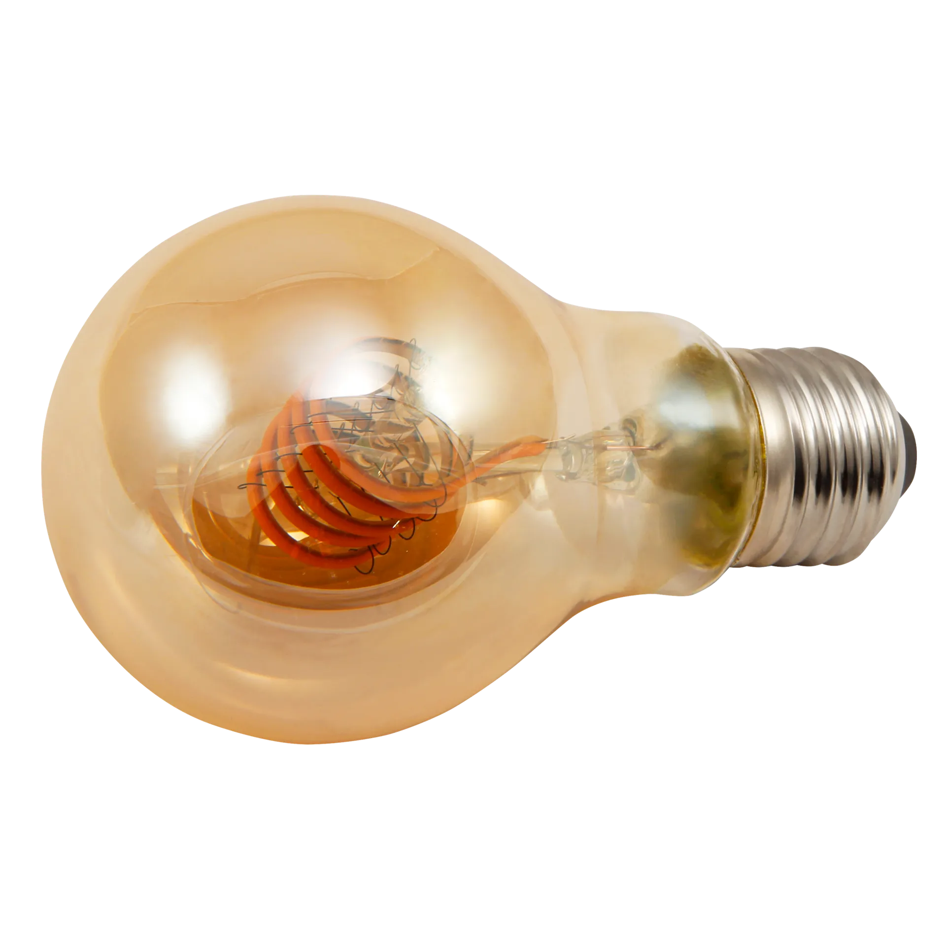 LED Filament Glühlampe McShine ''Retro'' E27, 6W, 490lm, goldenes Glas, dimmbar – Bild 2