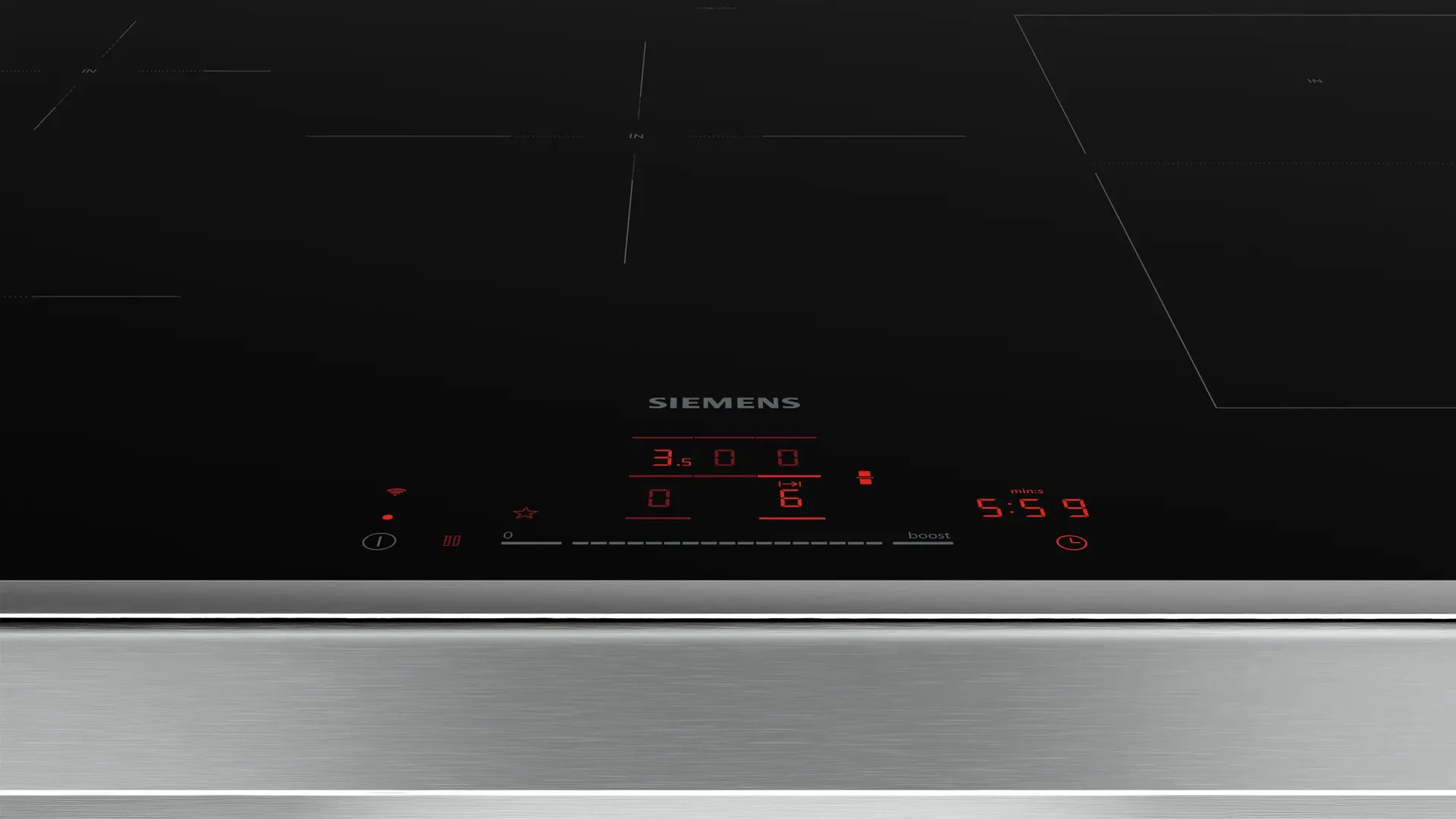 Siemens iQ500 ED845HWB1E Kochfeld Schwarz Integriert 80 cm Zonen-Induktionskochfeld 5 Zone(n) – Bild 3