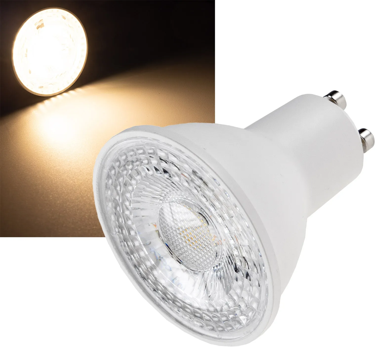 LED Strahler GU10 „P90“ 3061k, 840lm, 230V/9W, 38°, warmweiß LED Strahler GU10 „P90“ 3061k, 840lm, 230V/9W, 38°, warmweiß