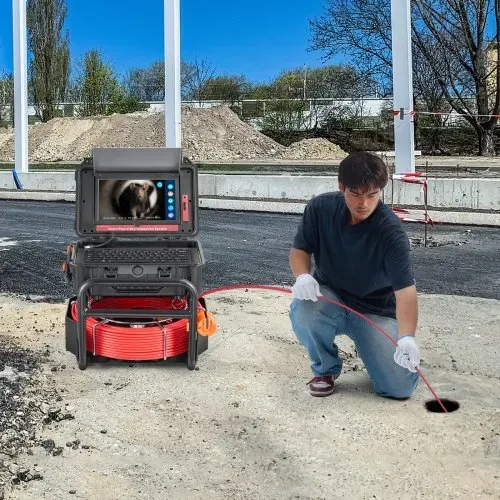 VEVOR Kanalkamera 50m Rohrkamera Rohrinspektionskamera mit 25,7cm Touchscreen – Bild 7