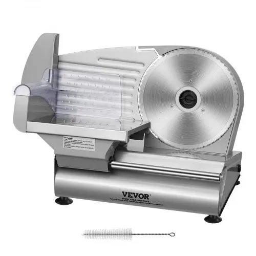 VEVOR Heimgebrauch Fleisch Allesschneider 180 W, 80–120 U/min Elektrische Aufschnittmaschine Lebensmittelschneider mit SUS420 Klingen, 0–15 mm Einstellbare Dicke für Fleisch, Käse usw. – Bild 8
