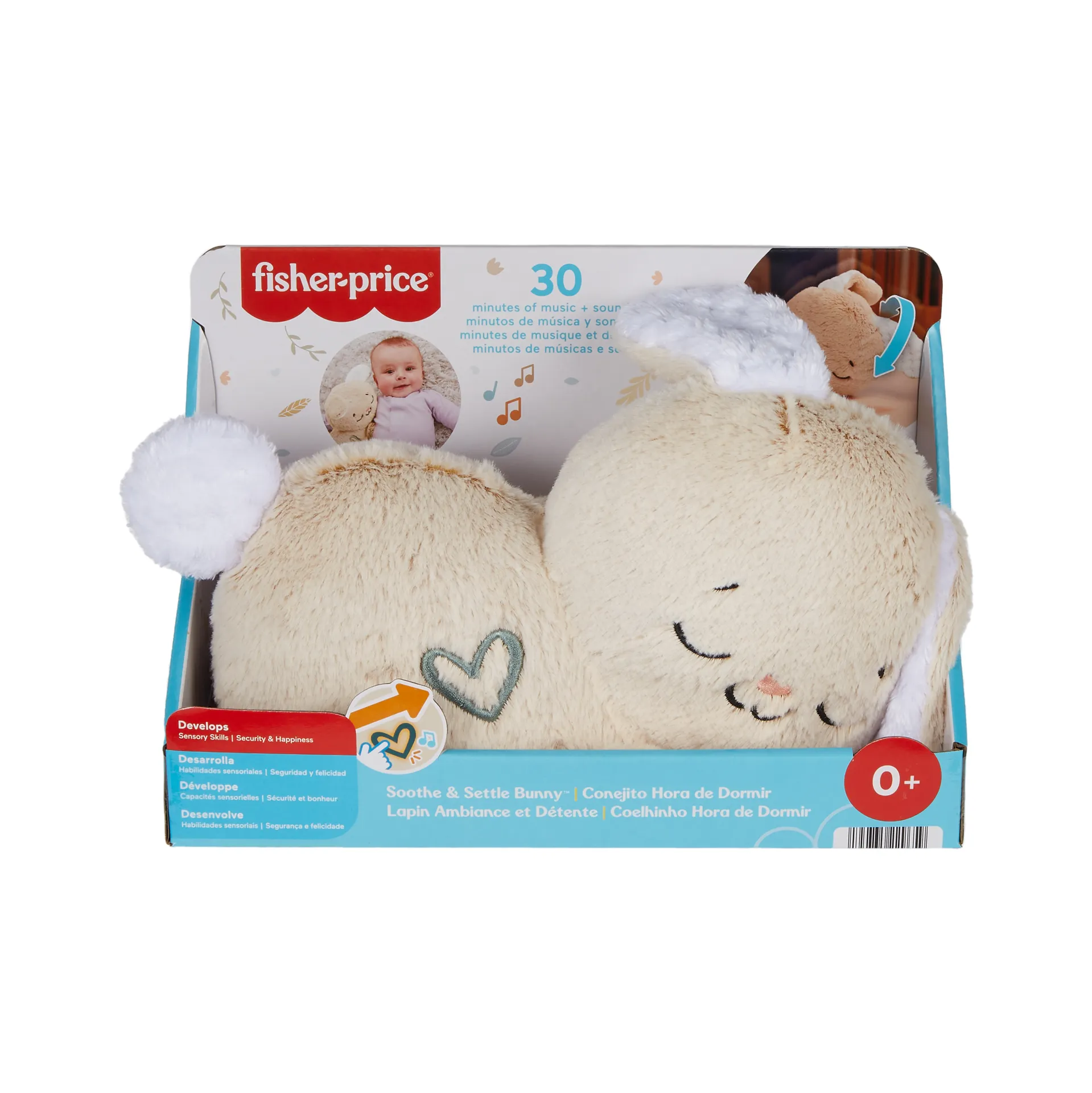 Fisher-Price Spieluhr Soothe & Settle Bunny aus Plüsch für Babys und anpassbare Spieluhr mit Bewegung – Bild 6