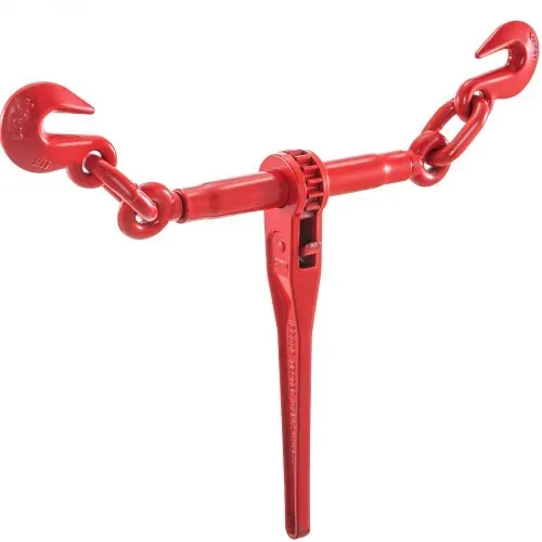 VEVOR Kette und Binder Kit 3/8in-1/2in, Ratsche Last Bindemittel 9215lbs Arbeitsstärke, Ratsche Bindemittel und Ketten, 3/8in x 10ft Ketten mit G70 Haken, für LKW, Tie Down, Schleppen, Abschleppen – Bild 6