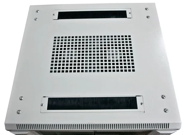 ALLNET 19"Schrank, 32HE, B600/T 600mm, Glastür, Lichtgrau, SNB-Serie, – Bild 4