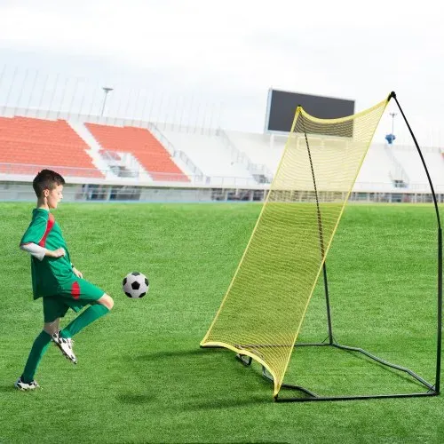 VEVOR Fußball-Rebounder tragbarer Fußballtrainer 7 x 7 Fuß Fußball-Trainingsgerät aus Eisen & Polyester, Sport-Fußball-Rebounder-Wand mit tragbarer Tasche, für Team-Solotraining Passen Volley – Bild 7