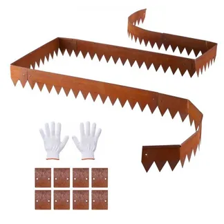 VEVOR Rasenkante, 6er-Pack, 1016×152 mm, Cortenstahl Beeteinfassung mit 8 Verbindungsplatten, Biegsame Beetbegrenzung, Rasenbleche, Mähkante Metall Gartenpalisade für Blumenbeete, Gartenwege VEVOR Rasenkante, 6er-Pack, 1016×152 mm, Cortenstahl Beeteinfassung mit 8 Verbindungsplatten, Biegsame Beetbegrenzung, Rasenbleche, Mähkante Metall Gartenpalisade für Blumenbeete, Gartenwege