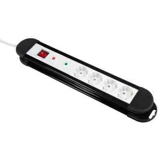 Steckdosenleiste McPower “KL-04“ 4-fach, Überspannungsschutz, 1,4m Zuleitung Steckdosenleiste McPower “KL-04“ 4-fach, Überspannungsschutz, 1,4m Zuleitung