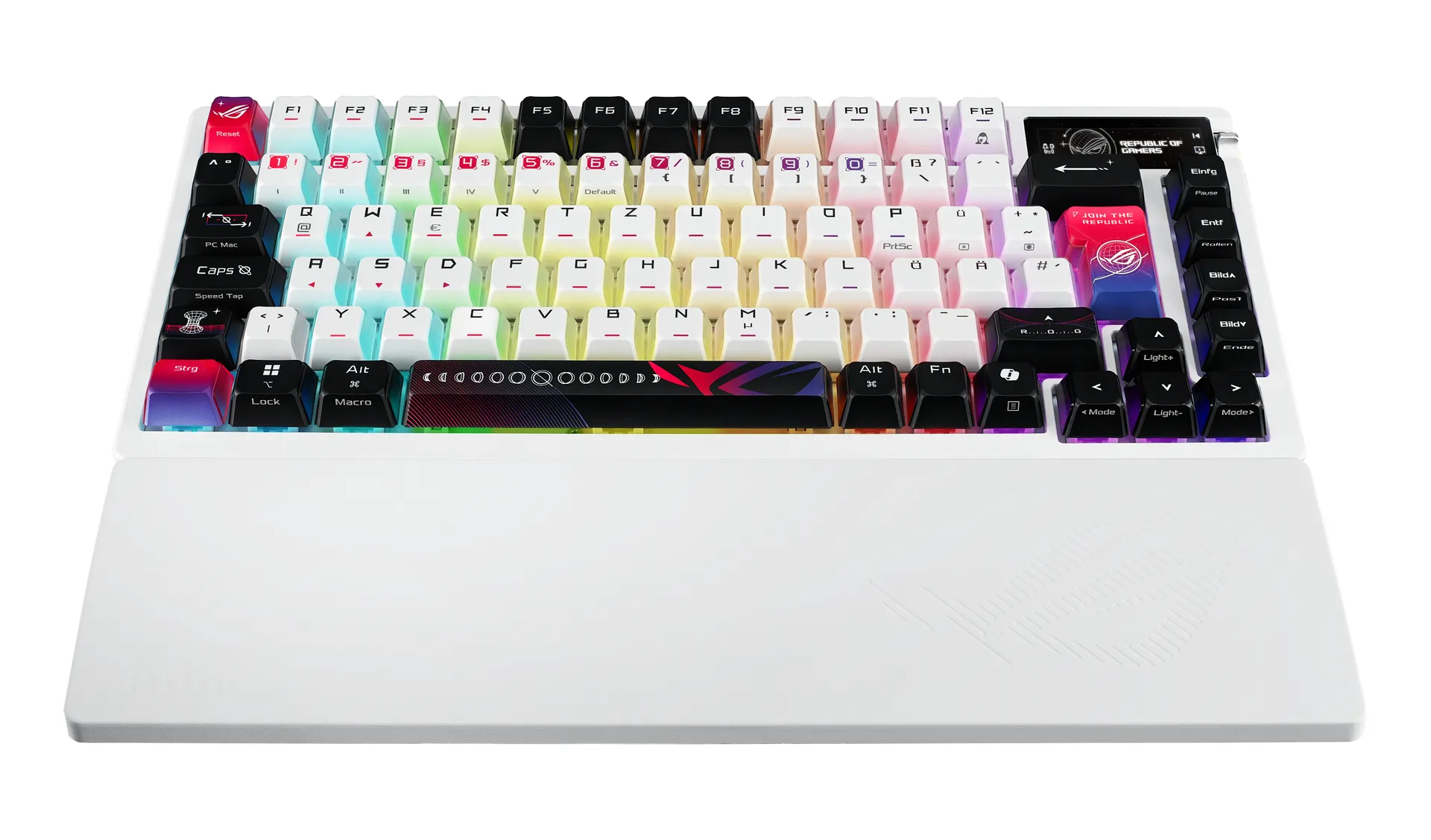 ASUS ROG Azoth X Tastatur Gaming USB + RF Wireless + Bluetooth QWERTZ Weiß – Bild 4