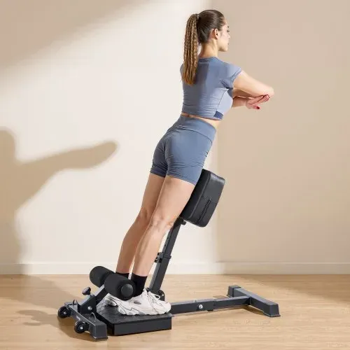 VEVOR Sissy Squat Maschine, multifunktionales Deep Sissy Squat Bench für Beinmuskeltraining, faltbarer Kniebeugentrainer für Rumpf Taille Gesäß, Beintrainingsgerät für Heim-Fitnessstudio – Bild 7