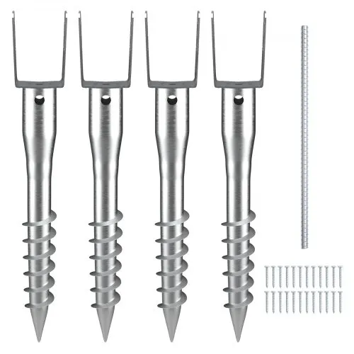 VEVOR U-Pfostenträger 4er-Pack 100 x 70 x 700 mm DIY-Pfostenpfosten zum Einschrauben inkl. 6 Zugankern und einer Bewehrungsstange U-förmiger Pfostenhalter ideal für Briefkastenpfosten und Zaunpfosten VEVOR U-Pfostenträger 4er-Pack 100 x 70 x 700 mm DIY-Pfostenpfosten zum Einschrauben inkl. 6 Zugankern und einer Bewehrungsstange U-förmiger Pfostenhalter ideal für Briefkastenpfosten und Zaunpfosten
