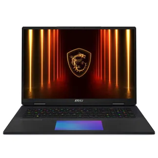 MSI Titan 18 HX AI A2XWIG-073 laptop Intel Core Ultra 9 285HX 45,7 cm (18″) UHD+ 64 GB DDR5-SDRAM 6 TB SSD NVIDIA GeForce RTX 5080 Wi-Fi 7 (802.11be) Windows 11 Pro Schwarz MSI Titan 18 HX AI A2XWIG-073 laptop Intel Core Ultra 9 285HX 45,7 cm (18″) UHD+ 64 GB DDR5-SDRAM 6 TB SSD NVIDIA GeForce RTX 5080 Wi-Fi 7 (802.11be) Windows 11 Pro Schwarz