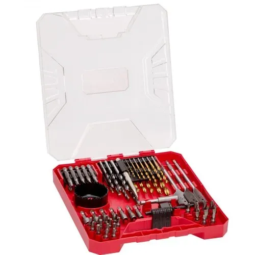 EVOR Schraubenausdreher Borher Set 70-teilig, Schrauber-Set, Schraubendreher-Set geeignet zum Bohren und Schrauben in Holz, Metall & Zement, Bohrer-Sets Kombi-Set sortiert in geordneter Tragkoffer – Bild 10