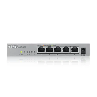 Zyxel XMG-105 Unmanaged 2.5G Ethernet (100/1000/2500) Grau Zyxel XMG-105 Unmanaged 2.5G Ethernet (100/1000/2500) Grau