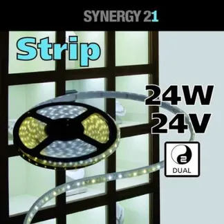 Synergy 21 LED Flex Strip 3528 – 120 DW (CCT) DC24V 24W pro Farbe IP20 Synergy 21 LED Flex Strip 3528 – 120 DW (CCT) DC24V 24W pro Farbe IP20