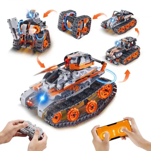 VEVOR STEM Bauspielzeug Kinder 5 in 1 App & Fernbedienung Auto/Roboter 554 Stk. VEVOR STEM Bauspielzeug Kinder 5 in 1 App & Fernbedienung Auto/Roboter 554 Stk.