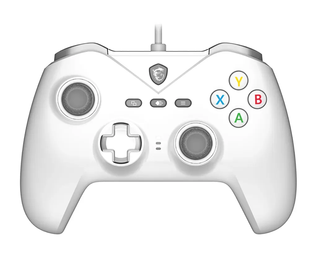 MSI FORCE GC200 WHITE Gaming-Controller Weiß USB Gamepad Analog / Digital Android, PC MSI FORCE GC200 WHITE Gaming-Controller Weiß USB Gamepad Analog / Digital Android, PC