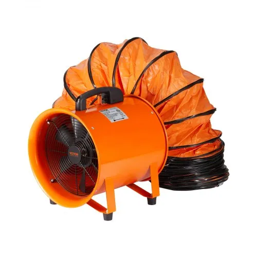 VEVOR Bauventilator 367-W-AC-Motor Baugebläse 2800 U/min Baulüfter Gebläse 2574 CFM (4373 m3/h) Axiallüfter mit 5 m Schlauch Axialgebläse 79 dB Geräuschpegel Industrielüfter VEVOR Bauventilator 367-W-AC-Motor Baugebläse 2800 U/min Baulüfter Gebläse 2574 CFM (4373 m3/h) Axiallüfter mit 5 m Schlauch Axialgebläse 79 dB Geräuschpegel Industrielüfter