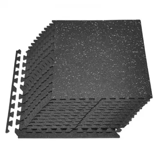 VEVOR 24 x Puzzlematte Bodenschutzmatte 61 x 61 x 1 cm, Hochdichte EVA-Schaumstoffmatte, Ineinandergreifende Fitnessmatte Gymnastikmatte Sportmatte, Trainingsmatte (Schwarz) mit Grauen Punkten VEVOR 24 x Puzzlematte Bodenschutzmatte 61 x 61 x 1 cm, Hochdichte EVA-Schaumstoffmatte, Ineinandergreifende Fitnessmatte Gymnastikmatte Sportmatte, Trainingsmatte (Schwarz) mit Grauen Punkten