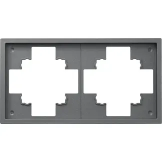 Rahmen McPower “Shallow“ 2-fach, anthrazit Rahmen McPower “Shallow“ 2-fach, anthrazit
