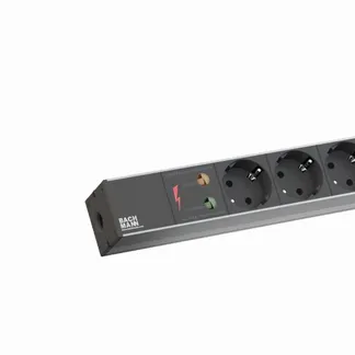 ALLNET 19″zbh. Steckdosenleiste, 8xDosen(CEE7)->Stecker(CEE7), ÜS, Bachmann, Schwarz, ALLNET 19″zbh. Steckdosenleiste, 8xDosen(CEE7)->Stecker(CEE7), ÜS, Bachmann, Schwarz,