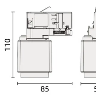 Powergear 3PH SCHUKO ADAPTER, Weiß Powergear 3PH SCHUKO ADAPTER, Weiß