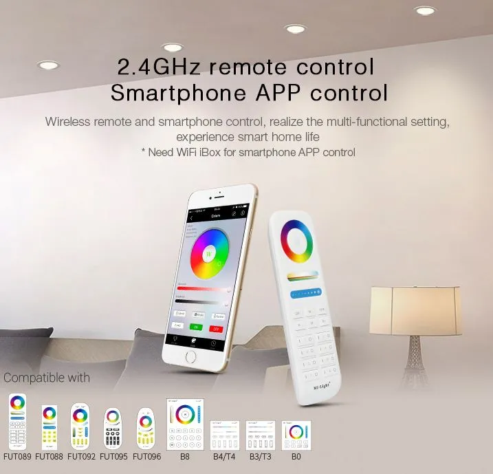 MiBoxer FUT065 LED Panel Rund 18W RGB-WW (RGB-CCT) mit Funk und WLAN – Bild 3