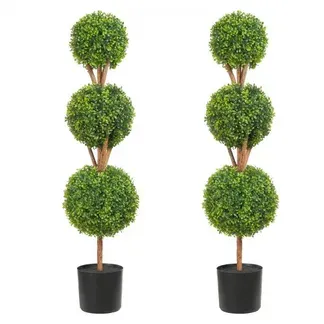 VEVOR Buchsbaumkugel Künstlich 122cm hoch Garten Deko Buchsbaum im Blumentopf Kugel künstlich Buchskugel Kunstpflanze aus PE, Holz, PP inkl. 2 Stk. Dekorative LED-Leuchten und 10 Stk. Ersatzblätter VEVOR Buchsbaumkugel Künstlich 122cm hoch Garten Deko Buchsbaum im Blumentopf Kugel künstlich Buchskugel Kunstpflanze aus PE, Holz, PP inkl. 2 Stk. Dekorative LED-Leuchten und 10 Stk. Ersatzblätter