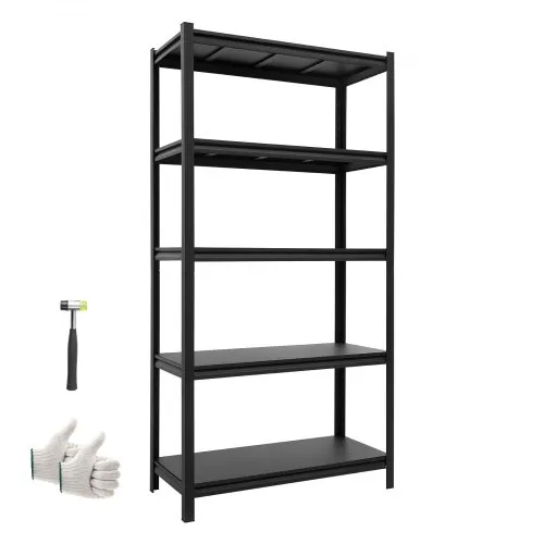 VEVOR Schwerlastregal 925x417x1813mm, 1360,8kg Belastbares Lagerregal mit Stahlgestell & 5 Verstellbaren Ablagen, Teilbares Steckregal als Werkbank, Flexibles Metallregal für Keller Garage Werkstatt VEVOR Schwerlastregal 925x417x1813mm, 1360,8kg Belastbares Lagerregal mit Stahlgestell & 5 Verstellbaren Ablagen, Teilbares Steckregal als Werkbank, Flexibles Metallregal für Keller Garage Werkstatt