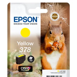 Epson Squirrel Singlepack Yellow 378 Claria Photo HD Ink Epson Squirrel Singlepack Yellow 378 Claria Photo HD Ink
