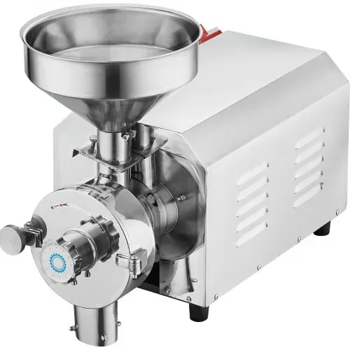 VEVOR Sojabohnenmühle kommerzielle Mahlmaschine für Gewürze 3000 W, 100 kg/h Effizienz Edelstahl-Maismühle, industrielle Mehlmühle für Pfeffer Sojabohnen Erdnüsse Maiskörner 605 x 290 x 460 mm – Bild 8