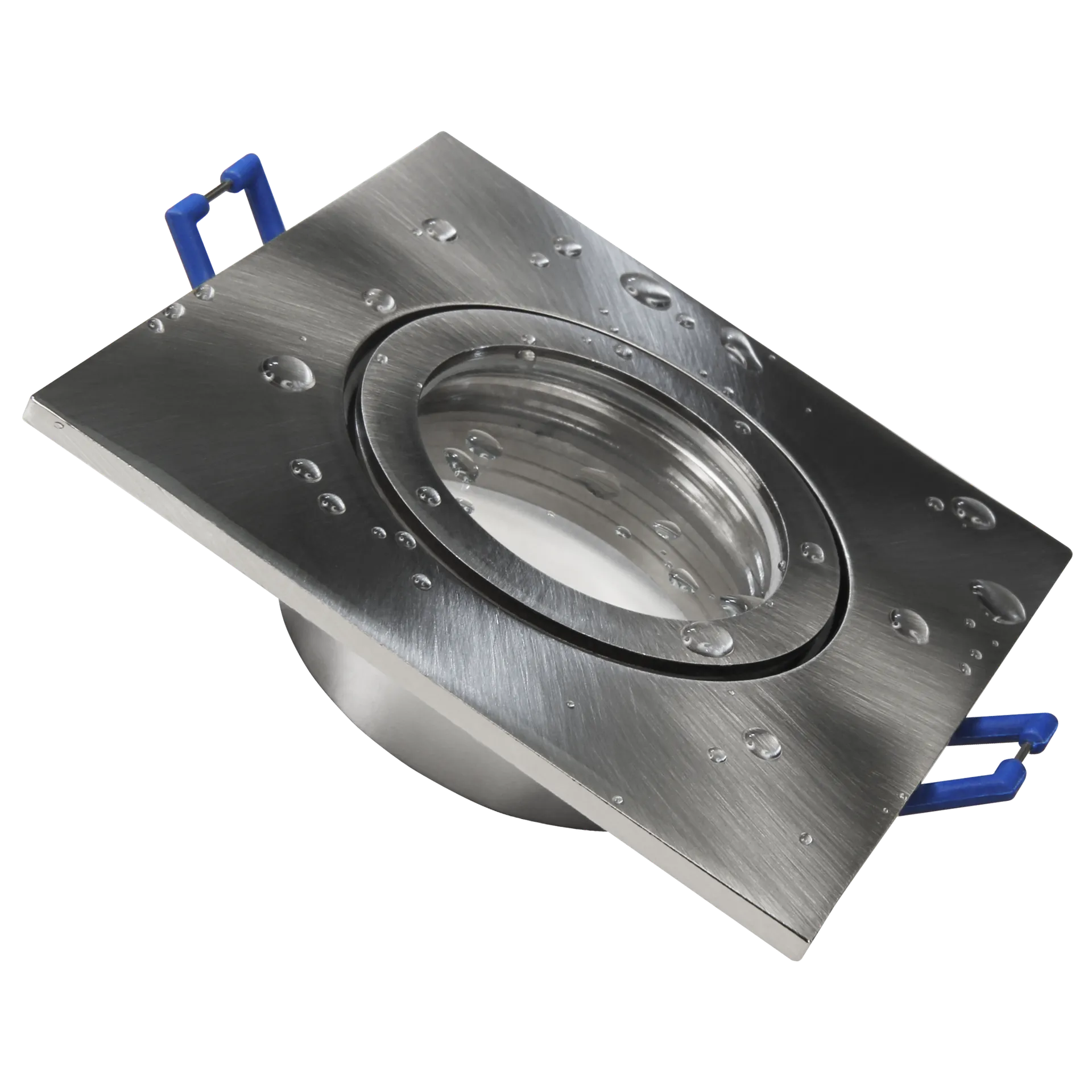 Einbaurahmen McShine “DL-54“ eckig, Clip-Verschluss, IP44, Edelstahl gebürstet Einbaurahmen McShine “DL-54“ eckig, Clip-Verschluss, IP44, Edelstahl gebürstet