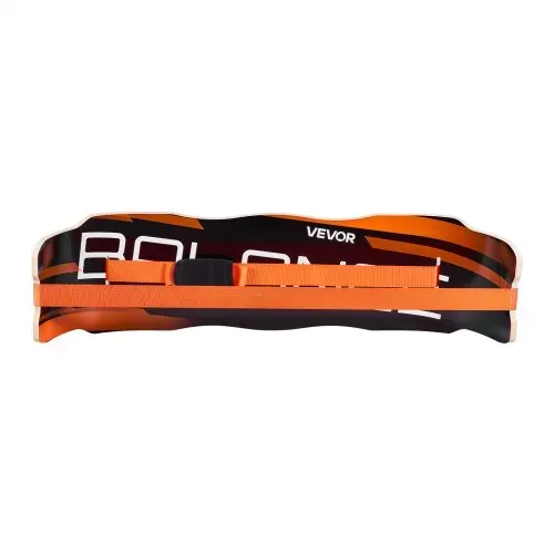 VEVOR Balance Board für Erwachsene (107 cm), Wackelbrett bis 200 kg Belastbar, Gebogenes Balance-Trainingsgerät mit Gurt für Core-Workouts Stehpultübungen Heim-Fitnessstudio Yoga, Orange Schwarz – Bild 9
