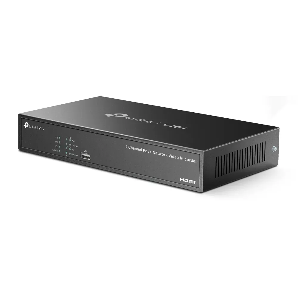 TP-Link - 4 Channel PoE Network Video Recorder - VIGI NVR1004H-4P – Bild 3