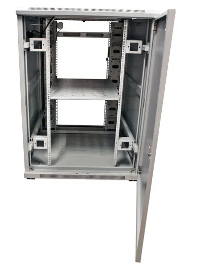 ALLNET 19"Schrank, 32HE, B800/T1000mm, Glastür, Lichtgrau, SNB-Serie, – Bild 8