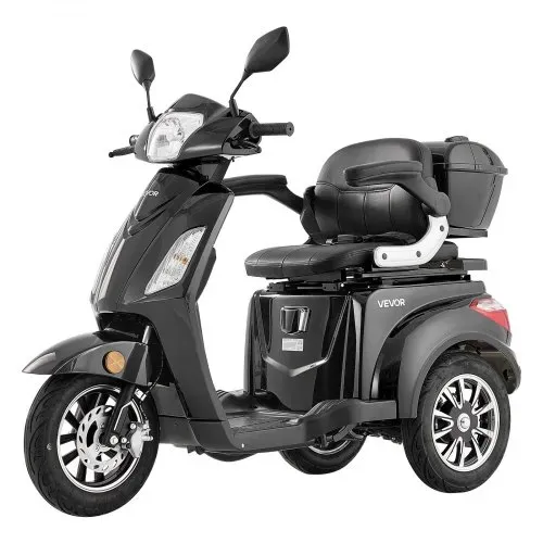 VEVOR Elektromobil mit 3 Rädern für Senioren & Erwachsene, 227 kg Tragkraft, Mobilitätsrolle 35 km Reichweite mit 3 Geschwindigkeiten, 1000 W Seniorenmobil, max. Steigfähigkeit 20° – Bild 9