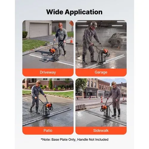 VEVOR 2438mm Glättbohle Estrichkelle aus Aluminiumlegierung Beton Abzieher. 134mm Breite für Große Abdeckung, Betonrüttler-Ersatzteil, Nivelliergerät zum Abziehen Glätten für Straßenbau Bodenebnung – Bild 5