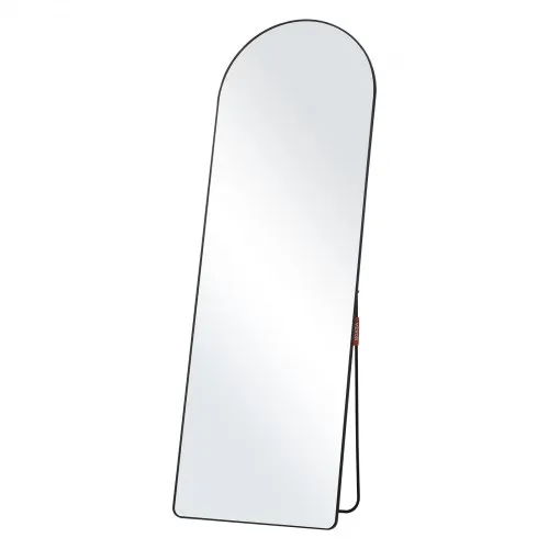 VEVOR Gewölbter Ganzkörperspiegel, 1650 x 558 mm, Standspiegel mit Ständer, freistehend oder Wandmontage, Rahmen aus Aluminiumlegierung, Ganzkörper-Ankleidespiegel für Wohnzimmer und Schlafzimmer VEVOR Gewölbter Ganzkörperspiegel, 1650 x 558 mm, Standspiegel mit Ständer, freistehend oder Wandmontage, Rahmen aus Aluminiumlegierung, Ganzkörper-Ankleidespiegel für Wohnzimmer und Schlafzimmer