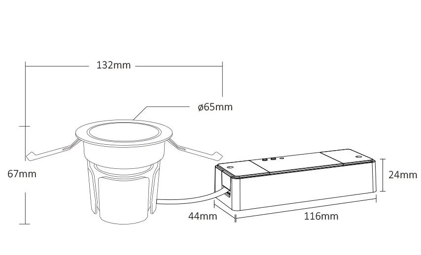 MiBoxer FUT076ZR LED Downlight 9W dualwhite (CCT) adjust mit Zigbee 3.0 + 2,4 GHz HF – Bild 7